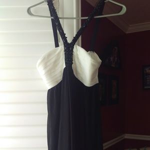 Black n white party dress